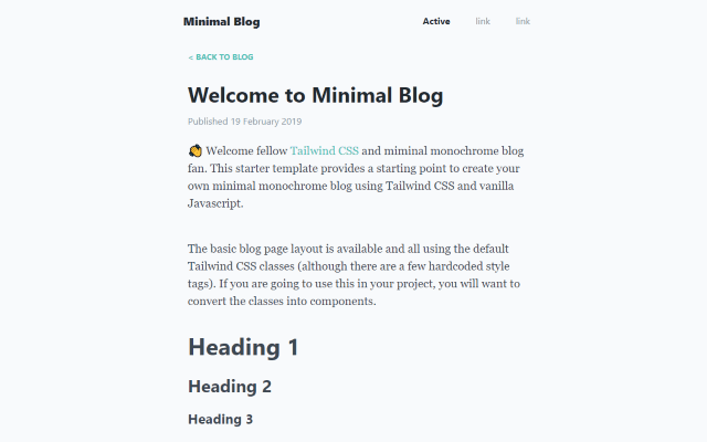 Minimal Blog